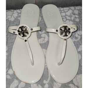 Tory Burch Mini Miller Flat Jelly Sandals Sz 8M